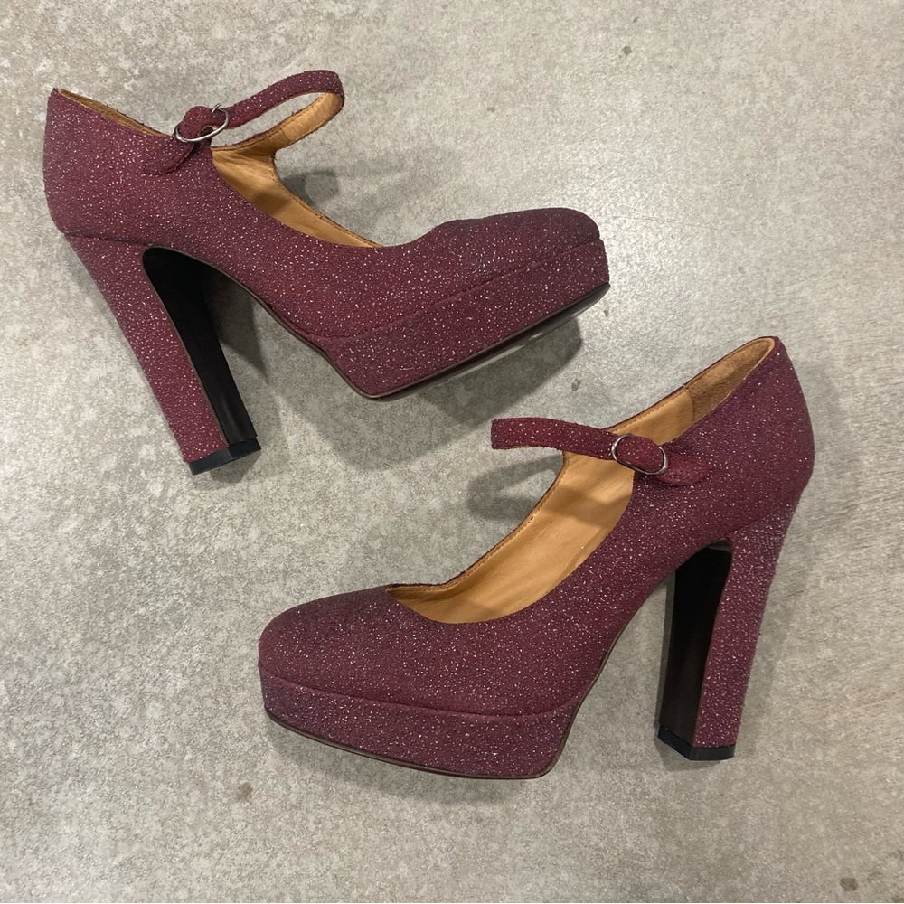 Elegant Burgundy High Heel Shoes